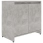 vidaXL Armario de baño madera contrachapada gris hormigón 60x33x61 cm