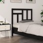 vidaXL Cabecero de cama madera maciza de pino negro 95,5x4x100 cm