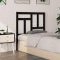 vidaXL Cabecero de cama madera maciza de pino negro 95,5x4x100 cm