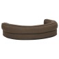 vidaXL Colchón de cama de perro ergonómico aspecto lino marrón 75x53cm vidaXL Colchón de cama de perro ergonómico aspecto lino marrón 75x53cm
