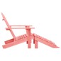 vidaXL Silla jardín Adirondack con otomana madera maciza de abeto rosa vidaXL Silla jardín Adirondack con otomana madera maciza de abeto rosa