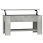vidaXL Mesa de centro madera contrachapada gris hormigón 101x49x52 cm vidaXL Mesa de centro madera contrachapada gris hormigón 101x49x52 cm