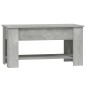 vidaXL Mesa de centro madera contrachapada gris hormigón 101x49x52 cm vidaXL Mesa de centro madera contrachapada gris hormigón 101x49x52 cm