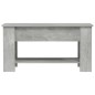 vidaXL Mesa de centro madera contrachapada gris hormigón 101x49x52 cm vidaXL Mesa de centro madera contrachapada gris hormigón 101x49x52 cm