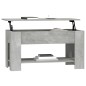 vidaXL Mesa de centro madera contrachapada gris hormigón 101x49x52 cm vidaXL Mesa de centro madera contrachapada gris hormigón 101x49x52 cm