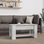 vidaXL Mesa de centro madera contrachapada gris hormigón 101x49x52 cm vidaXL Mesa de centro madera contrachapada gris hormigón 101x49x52 cm