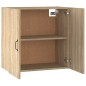 vidaXL Armario de pared madera contrachapada roble Sonoma 60x31x60 cm vidaXL Armario de pared madera contrachapada roble Sonoma 60x31x60 cm