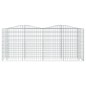 vidaXL Arriate de gaviones forma arco hierro galvanizado 200x50x100cm vidaXL Arriate de gaviones forma arco hierro galvanizado 200x50x100cm