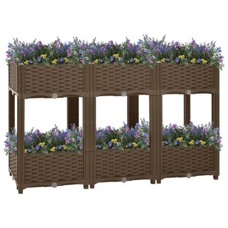 vidaXL Arriate 120x40x71 cm polipropileno
