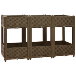 vidaXL Arriate 120x40x71 cm polipropileno