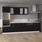 vidaXL Armario colgante de cocina negro 39,5x31x60 cm