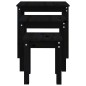 vidaXL Mesas apilables 3 piezas madera maciza de pino negro vidaXL Mesas apilables 3 piezas madera maciza de pino negro