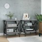 vidaXL Mesas auxiliares 2 uds madera gris Sonoma 40x42x50 cm vidaXL Mesas auxiliares 2 uds madera gris Sonoma 40x42x50 cm