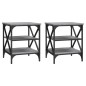 vidaXL Mesas auxiliares 2 uds madera gris Sonoma 40x42x50 cm vidaXL Mesas auxiliares 2 uds madera gris Sonoma 40x42x50 cm