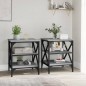 vidaXL Mesas auxiliares 2 uds madera gris Sonoma 40x42x50 cm vidaXL Mesas auxiliares 2 uds madera gris Sonoma 40x42x50 cm