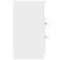 vidaXL Mesita de noche 2 uds madera contrachapada blanco brillante vidaXL Mesita de noche 2 uds madera contrachapada blanco brillante