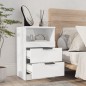 vidaXL Mesita de noche 2 uds madera contrachapada blanco brillante vidaXL Mesita de noche 2 uds madera contrachapada blanco brillante