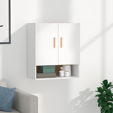 vidaXL Armario de pared madera contrachapada blanco 60x31x70 cm