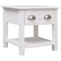 vidaXL Mesa auxiliar madera de Paulownia blanco 40x40x40 cm vidaXL Mesa auxiliar madera de Paulownia blanco 40x40x40 cm