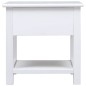 vidaXL Mesa auxiliar madera de Paulownia blanco 40x40x40 cm vidaXL Mesa auxiliar madera de Paulownia blanco 40x40x40 cm