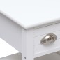vidaXL Mesa auxiliar madera de Paulownia blanco 40x40x40 cm vidaXL Mesa auxiliar madera de Paulownia blanco 40x40x40 cm