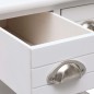 vidaXL Mesa auxiliar madera de Paulownia blanco 40x40x40 cm vidaXL Mesa auxiliar madera de Paulownia blanco 40x40x40 cm