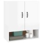 vidaXL Armario de pared madera contrachapada blanco brillo 60x31x70 cm vidaXL Armario de pared madera contrachapada blanco brillo 60x31x70 cm