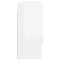 vidaXL Armario de pared madera contrachapada blanco brillo 60x31x70 cm vidaXL Armario de pared madera contrachapada blanco brillo 60x31x70 cm