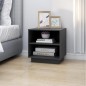 vidaXL Mesitas de noche 2 uds madera maciza de pino gris 40x34x40 cm vidaXL Mesitas de noche 2 uds madera maciza de pino gris 40x34x40 cm