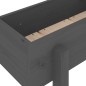 vidaXL Arriate elevado de jardín madera maciza pino gris 121x30x38 cm vidaXL Arriate elevado de jardín madera maciza pino gris 121x30x38 cm