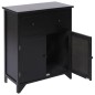 vidaXL Armario auxiliar de madera de paulownia negro 60x30x75 cm vidaXL Armario auxiliar de madera de paulownia negro 60x30x75 cm