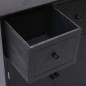 vidaXL Armario auxiliar de madera de paulownia negro 60x30x75 cm vidaXL Armario auxiliar de madera de paulownia negro 60x30x75 cm