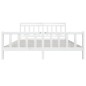 vidaXL Estructura de cama de madera maciza blanca 200x200 cm vidaXL Estructura de cama de madera maciza blanca 200x200 cm