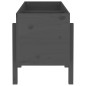 vidaXL Arriate elevado de jardín madera maciza pino gris 121x50x57 cm vidaXL Arriate elevado de jardín madera maciza pino gris 121x50x57 cm