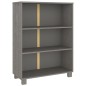 vidaXL Estantería HAMAR madera maciza pino gris claro 85x35x112 cm vidaXL Estantería HAMAR madera maciza pino gris claro 85x35x112 cm