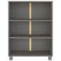 vidaXL Estantería HAMAR madera maciza pino gris claro 85x35x112 cm vidaXL Estantería HAMAR madera maciza pino gris claro 85x35x112 cm