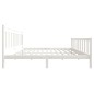 vidaXL Estructura de cama de madera maciza blanca 200x200 cm vidaXL Estructura de cama de madera maciza blanca 200x200 cm