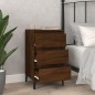 vidaXL Mesita de noche madera contrachapada roble marrón 40x35x70 cm vidaXL Mesita de noche madera contrachapada roble marrón 40x35x70 cm