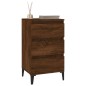 vidaXL Mesita de noche madera contrachapada roble marrón 40x35x70 cm vidaXL Mesita de noche madera contrachapada roble marrón 40x35x70 cm