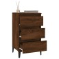 vidaXL Mesita de noche madera contrachapada roble marrón 40x35x70 cm vidaXL Mesita de noche madera contrachapada roble marrón 40x35x70 cm