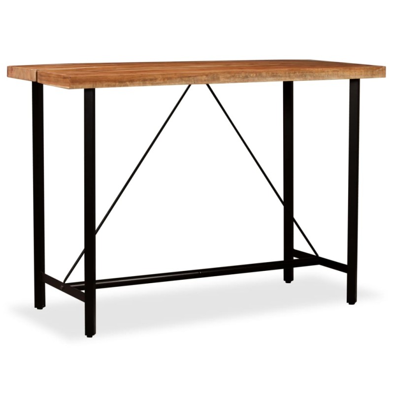 vidaXL Mesa de bar de madera maciza de acacia 150x70x107 cm vidaXL Mesa de bar de madera maciza de acacia 150x70x107 cm