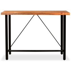 vidaXL Mesa de bar de madera maciza de acacia 150x70x107 cm