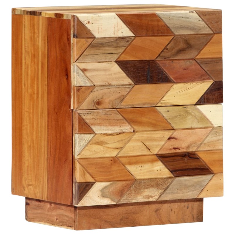 vidaXL Mesita de noche de madera maciza reciclada 40x30x50 cm vidaXL Mesita de noche de madera maciza reciclada 40x30x50 cm
