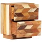 vidaXL Mesita de noche de madera maciza reciclada 40x30x50 cm vidaXL Mesita de noche de madera maciza reciclada 40x30x50 cm