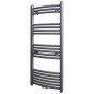 vidaXL Radiador toallero de baño curvo gris 500 x 1160 mm vidaXL Radiador toallero de baño curvo gris 500 x 1160 mm