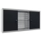 vidaXL Armario de herramientas de pared industrial metal gris y negro vidaXL Armario de herramientas de pared industrial metal gris y negro
