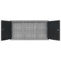 vidaXL Armario de herramientas de pared industrial metal gris y negro vidaXL Armario de herramientas de pared industrial metal gris y negro