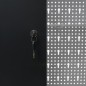 vidaXL Armario de herramientas de pared industrial metal gris y negro vidaXL Armario de herramientas de pared industrial metal gris y negro