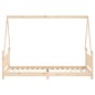 vidaXL Estructura de cama para niños madera maciza de pino 90x200 cm vidaXL Estructura de cama para niños madera maciza de pino 90x200 cm
