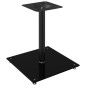 vidaXL Soportes de altavoces 2 uds vidrio templado negro 1 pilar vidaXL Soportes de altavoces 2 uds vidrio templado negro 1 pilar